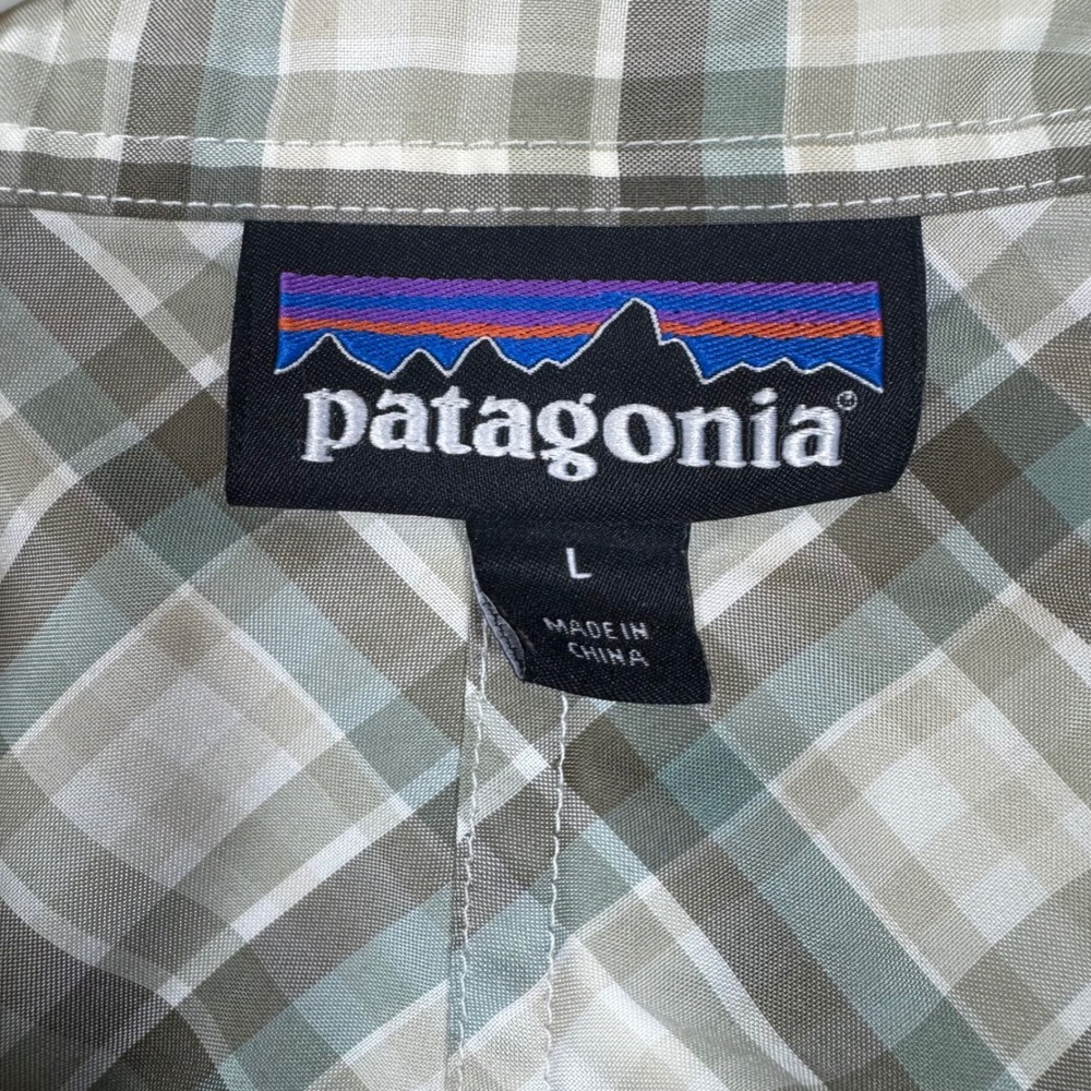 Patagonia Mens Plaid Island Hopper Vented Fishing Short Sleeve Shirt 54025 Large - Picture 3 of 10